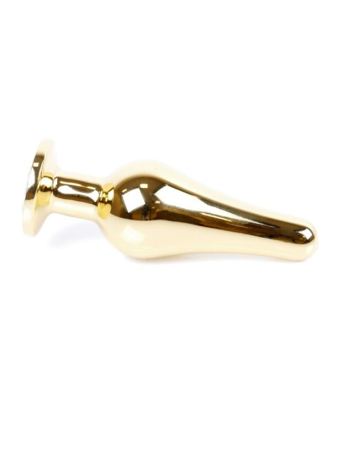 Biżuteria analna HeavyFun złota fioletowa 9,5 cm