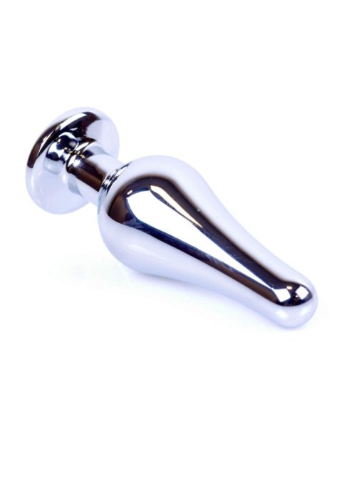 Biżuteria analna srebrna z czarnym diamentem HeavyFun 9,5 cm