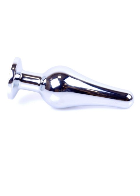 Biżuteria analna srebrna z czarnym diamentem HeavyFun 9,5 cm