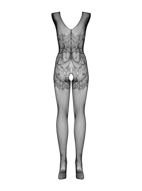 Bodystocking Obsessive F234 prześwitujący z otwartym krokiem SML