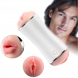 Dwustronny masturbator wibrujący interaktywny B Series Fox USB