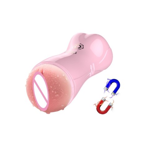 Masturbator waginalny pulsacyjny wibrujący B-Series Fox różowy USB