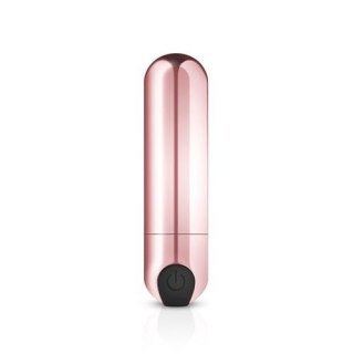 Mini wibrator pociskowy Rosy Gold różowy złoty USB 7.5 cm