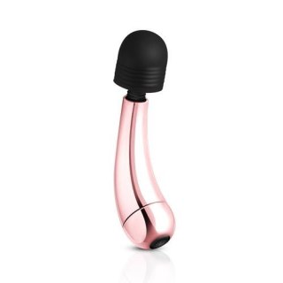 Mini wibrator różdżkowy Rosy Gold Curve USB