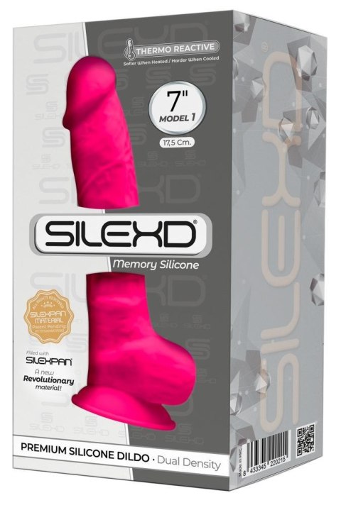 Realistyczne dildo silikonowe Silexd 18 cm różowe