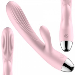 Silikonowy Wibrator B-Series Różowy USB 10 Funkcji z Podgrzewaniem