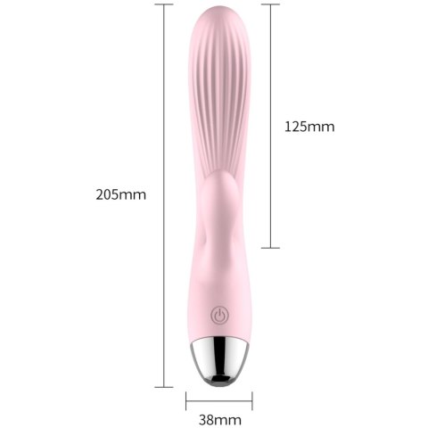 Silikonowy Wibrator B-Series Różowy USB 10 Funkcji z Podgrzewaniem