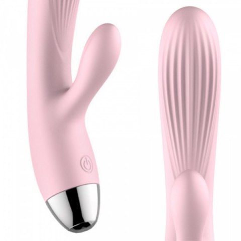 Silikonowy Wibrator B-Series Różowy USB 10 Funkcji z Podgrzewaniem