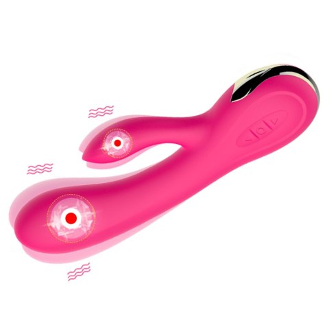 Silikonowy wibrator USB 7 funkcji z boosterem i ogrzewaniem