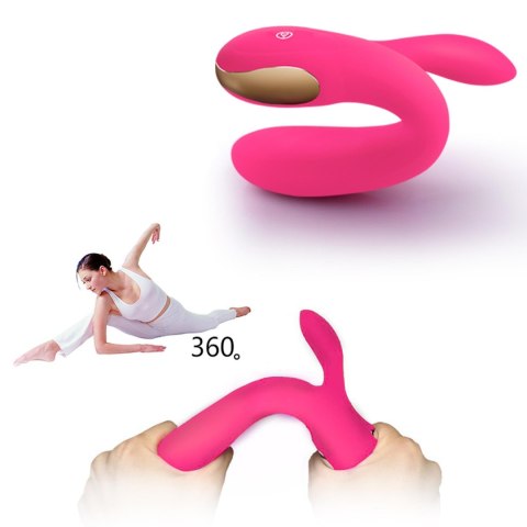 Silikonowy wibrator USB 7 funkcji z boosterem i ogrzewaniem