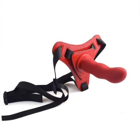 Strap on regulowany Toyz4Lovers czerwony 12.5 cm