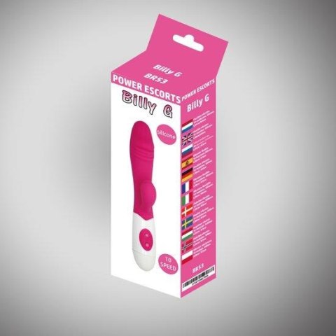 Wibrator punktu G Billy G silikonowy różowy 20 cm 10 prędkości