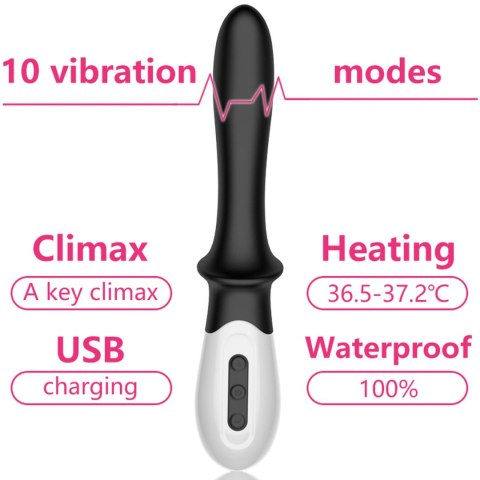 Wibrator silikonowy do prostaty i punktu G B Series Fox USB grzejący