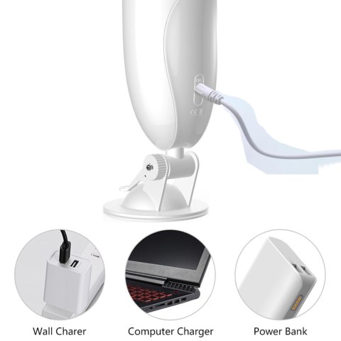 Wibrujący interaktywny masturbator waginalny USB B Series Fox