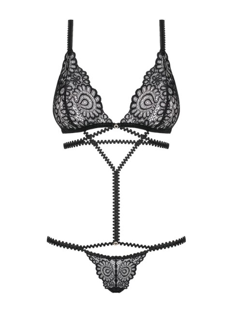 Body koronkowe Mixty Obsessive czarne S/M