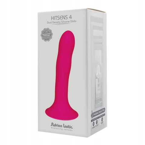 Dildo analne super miękkie Hitsens 4 Adrien Lastic różowe 17 cm