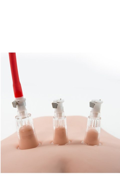 Pompka do łechtaczki Temptasia Blush z 3 cylindrami