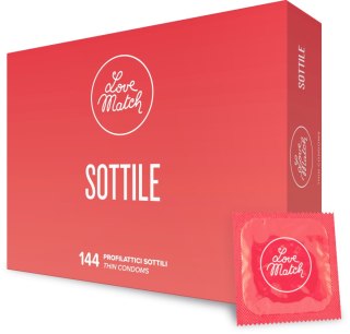 Prezerwatywy ultra cienkie Love Match Sottile 144 sztuki