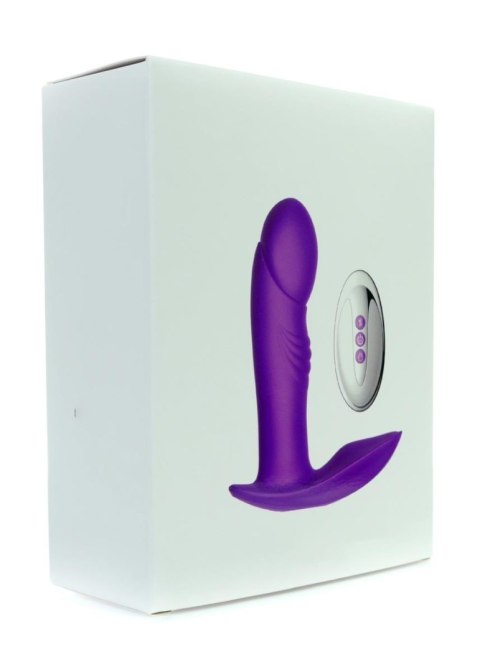 Wibrator analny majtkowy silikonowy B Series Fox USB z ogrzewaniem