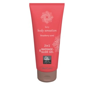 Żel do masażu Shiatsu 2w1 Hot truskawkowy 200ml