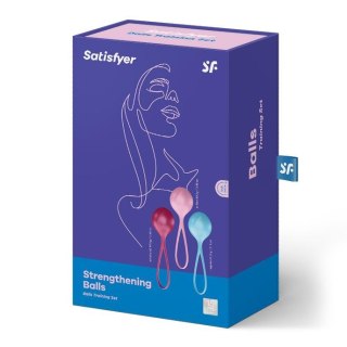 Zestaw kulek Satisfyer Balls C03 niebieska różowa czerwona