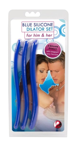 Zestaw silikonowych dilatorów cewki You2Toys niebieski 16,5 cm