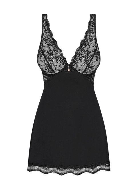 Babydoll i stringi Luvae Obsessive czarny L/XL