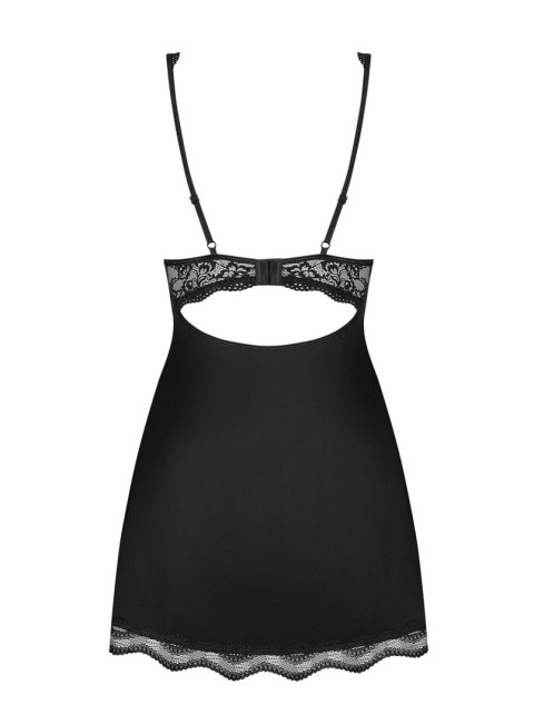 Babydoll i stringi Luvae Obsessive czarny L/XL