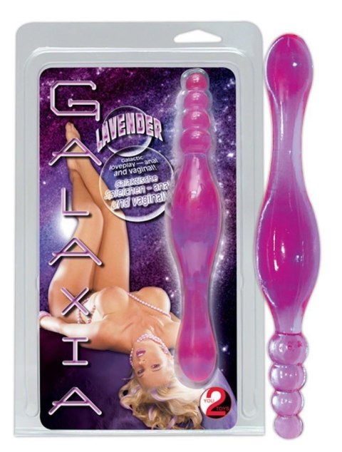 Dildo analne dwustronne Galaxia Lavender You2Toys 20 cm