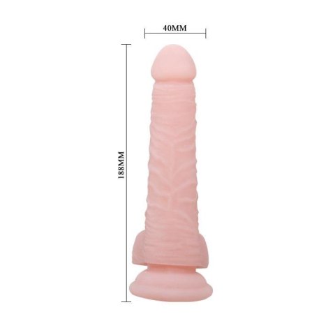 Dildo realistyczne Baile miękkie z przyssawką 31 cm