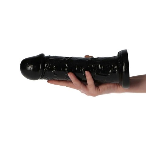 Dildo realistyczne Toyz4lovers czarne 22 cm z przyssawką