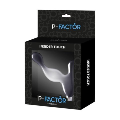Masażer prostaty silikonowy Toyz4lovers Insider Touch czarny 14 cm