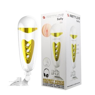 Masturbator wagina Pretty Love Sally 12 wibracji cyber skóra 23 cm USB