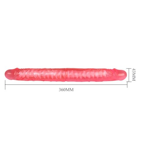 Podwójne dildo Baile twarde grube 36 cm