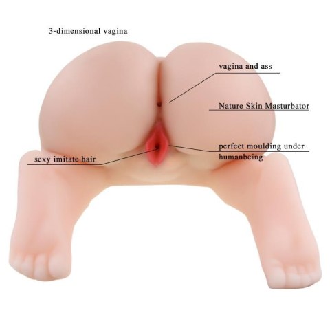Realistyczny masturbator z wibracją Baile Passion Lady 80 cm