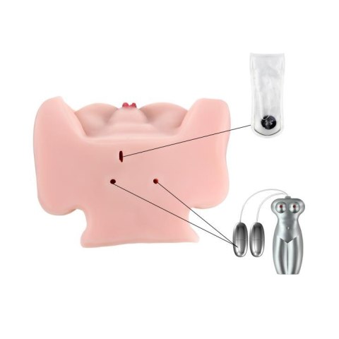 Realistyczny masturbator z wibracją Baile Passion Lady 80 cm