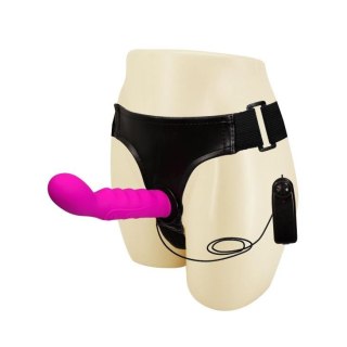 Strapon wibrujący silikonowy Baile z uprzężą Ultra Harness