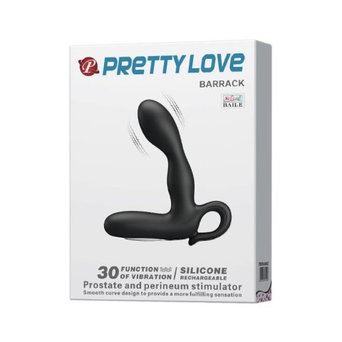 Wibracyjny masażer prostaty Pretty Love Barrack silikonowy wodoodporny USB