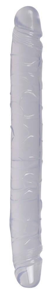 Dildo podwójne Crystal Clear 34 cm PVC