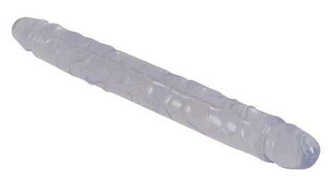 Dildo podwójne Crystal Clear 34 cm PVC