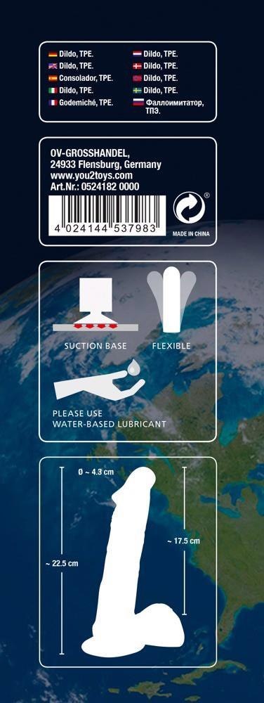Dildo realistyczne European Lover duże 22 5 cm TPE