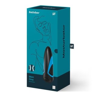 Masturbator silikonowy Satisfyer Men One czarny 25 cm wodoodporny