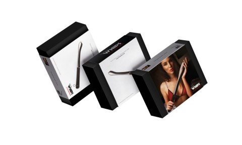 Pejcz pas do chłosty Whips Collection skórzany biały 37 cm