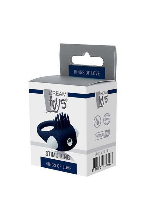 Pierścień wibrujący Rings of Love Stimu Ring niebieski