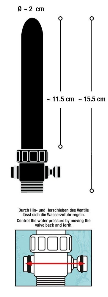 Prysznic analny You2Toys aluminiowy srebrny 15 5 cm