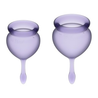 Zestaw kubeczków menstruacyjnych Satisfyer Feel Good fioletowy