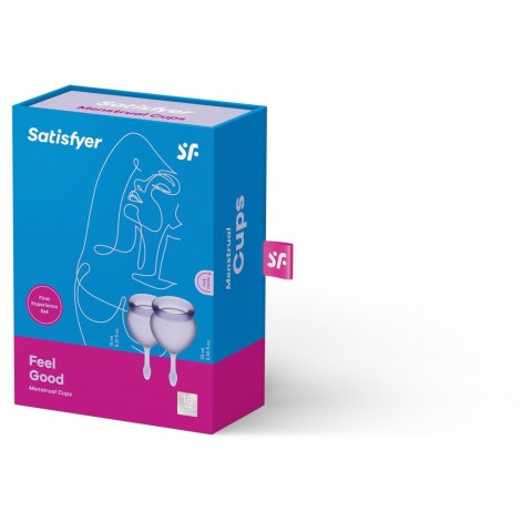 Zestaw kubeczków menstruacyjnych Satisfyer Feel Good fioletowy