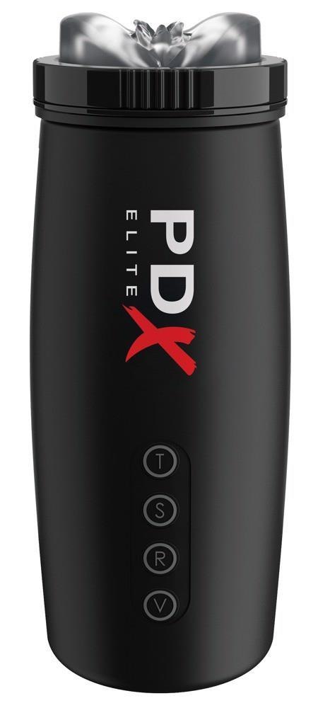 Masturbator PDX Elite Motobator 2 wibrujący z ssaniem USB 23 cm