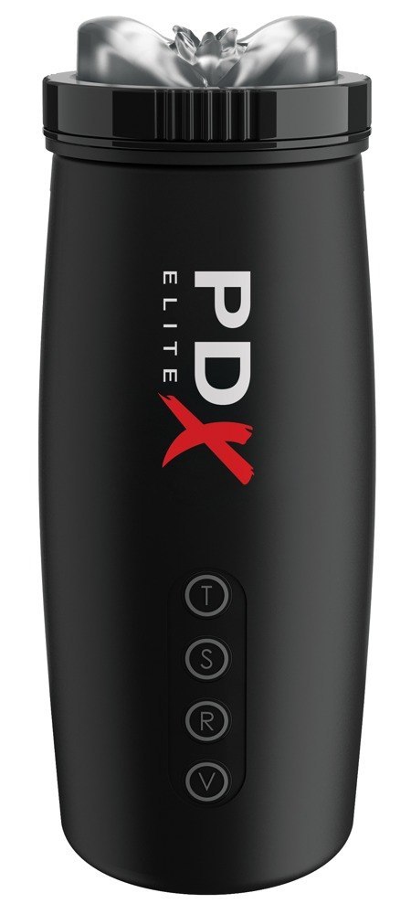 Masturbator PDX Elite Motobator 2 wibrujący z ssaniem USB 23 cm
