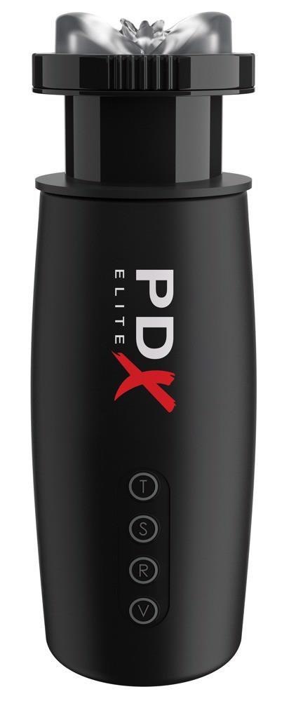 Masturbator PDX Elite Motobator 2 wibrujący z ssaniem USB 23 cm